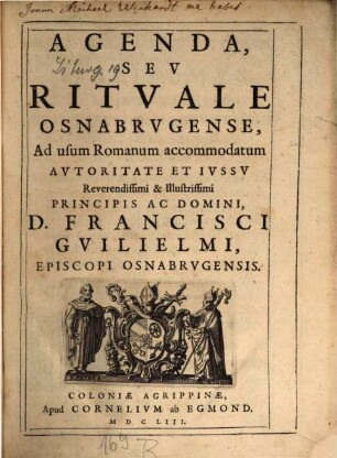 Agenda, Seu Rituale Osnabrugense, Ad usum Romanum accommodatum