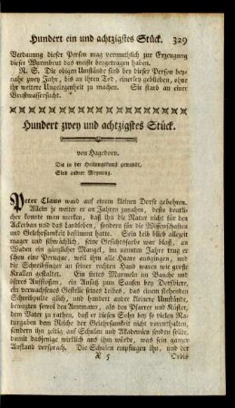 Hundert zwey und achtzigstes Stück