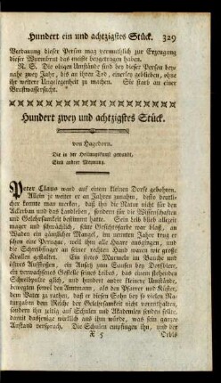 Hundert zwey und achtzigstes Stück