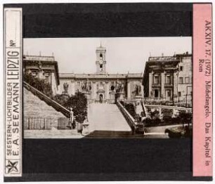 Michelangelo: Kapitol in Rom (Reihe AK XIV, Nr. 17, Seestern-Nr. 1972)