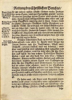 Bescheidne vnd wolgegründte Rettung Des Christlichen vnnd kurtzen Berichts: wie ein guthertziger Christ, auff die 37. Haubtartickel des wahren Christlichen Glaubens, eigentlichen antworten sol : Wider Die vermeinte Antwort Lucae Osiandri, Hoffpredigers zu Stutgart, ...