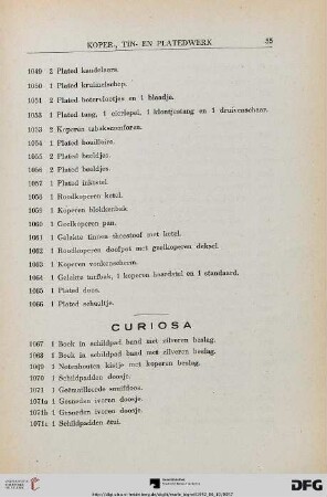 Curiosa (Nr. 1067-1263)