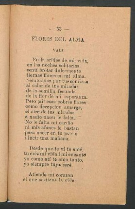 Flores del alma : Vals