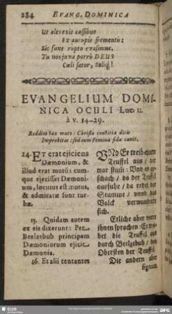 Epistola Dominica Oculi Luc. 11. à v. 14-29