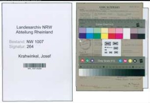 Entnazifizierung Josef Krahwinkel , geb. 10.04.1898 (Kaufmann)