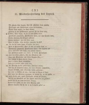 Wiederherstellung des Textes