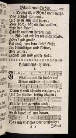123-131, Glaubens-Lieder