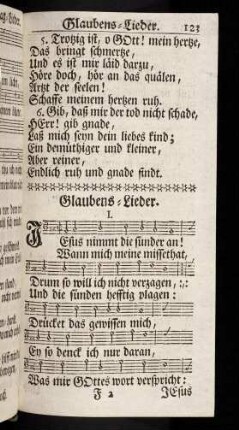 123-131, Glaubens-Lieder