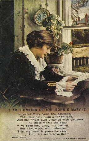 I am thinking of you, Bonnie Mary (3). To sweet Mary came the postman [...]