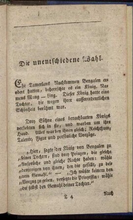 Die unentschiedene Wahl