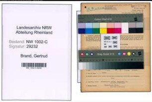 Entnazifizierung Gertrud Brand, geb. 06.09.1869 (Kauffrau)