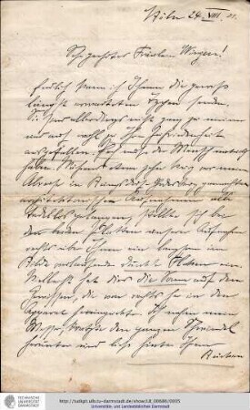 Brief vom 24.08.1901