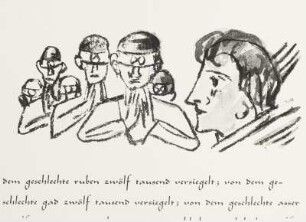 Illustration zur Apokalypse : Die Versiegelung der zwölf Geschlechter