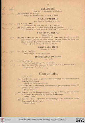 Convolute (Nr. 493-507)