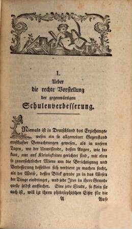 Allgemeine Bibliothek für das Schul- und Erziehungswesen in Teutschland. 1. 1773 (1774)