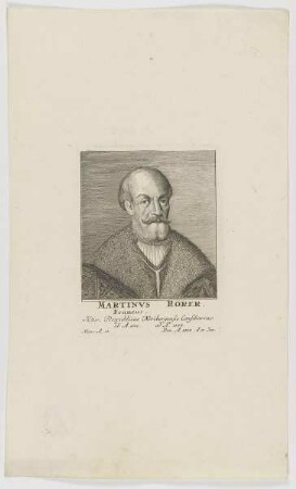 Bildnis des Martinvs Rorer