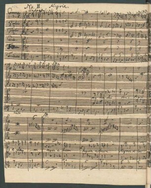 Messen. Auszüge; V (2), orch, bc; F-Dur