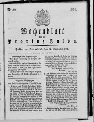 Nr. 39, Ausgabe vom 24. September 1836 [S. 716/717 fehlt]