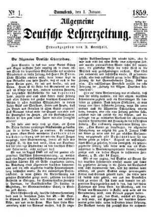 Die allgemeine Deutsche Lehrerzeitung