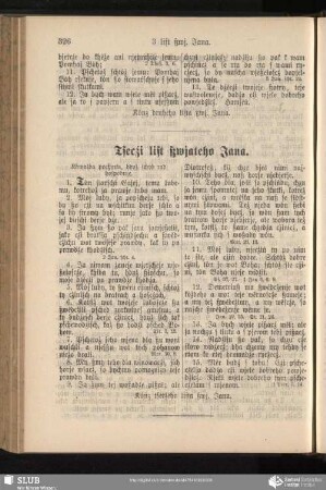 Tsecźi list ßwjateho Jana