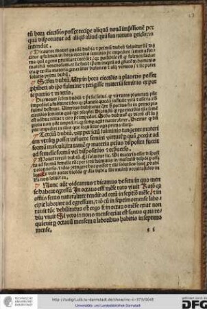 [Commentum.] Hic movet secundum dubitum et potest sic solvi, quod virtutes planetarum possent impediri a fulmine ideo quia planete quedam influunt vitam...