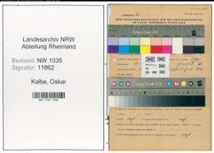 Entnazifizierung Oskar Kalbe , geb. 09.02.1889 (Schmied)