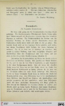 1: Darmstadt : (die Darmstädter Künstlerkolonie)