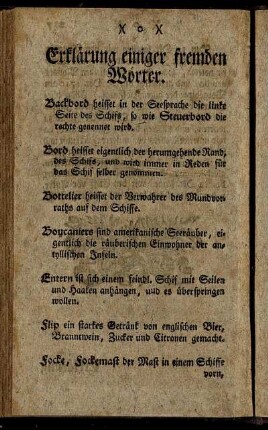 Erklärung einiger fremden Wörter