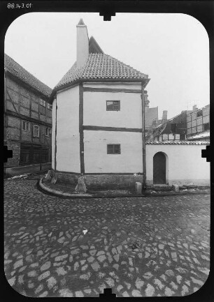 Quedlinburg, Wordgasse 3. Wohnhaus (Fachwerkmuseum, 1346-1347). Straßenansicht