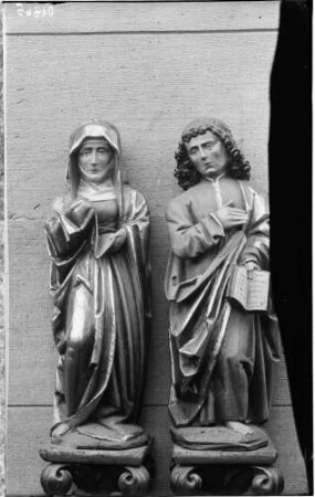 Balg Kirche Sankt Eucharius 2 Heiligenfiguren