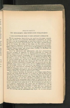A. Das ägyptische Erbe in der antiken Literatur
