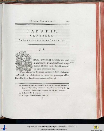 Cap. IV. Conradus.