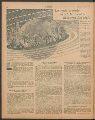 La más grande mistificación literaria del siglo : Historia accidentada de un falsario de biografías