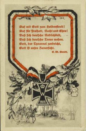 Auf mit Gott zum Heldenstreit! [...]