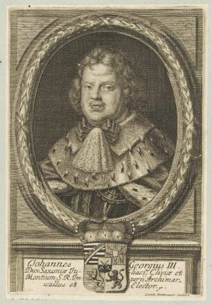 Bildnis des Johannes Georgius III. Dux Saxoniae