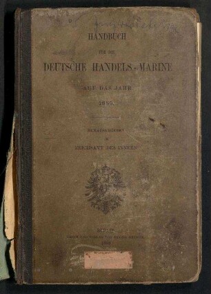 Handbuch für die Deutsche Handels-Marine auf das Jahr 1889