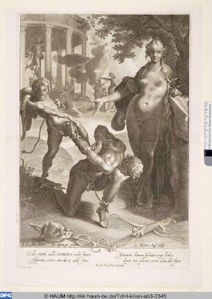 [Venus und Amor den Merkur fesselnd; Venus and Amor binding Mercury]