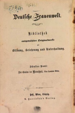 Der Genius der Menschheit