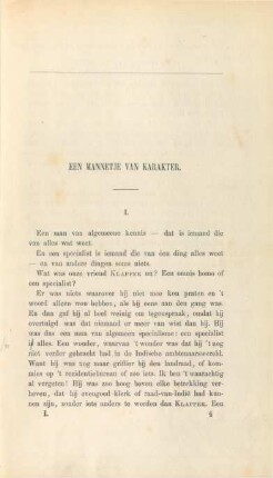Een mannetje van karakter