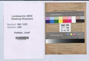 Entnazifizierung Josef Ketteler , geb. 21.09.1904 (Steuerhelfer)
