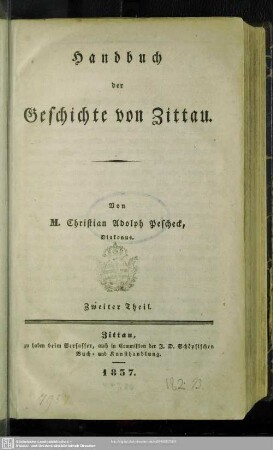 2: Handbuch der Geschichte von Zittau