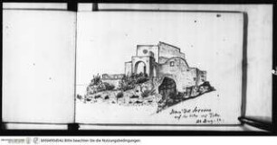 Skizzenbuch Capri, Sizilien, Maria del Soccorso auf der Villa des Tiberius
