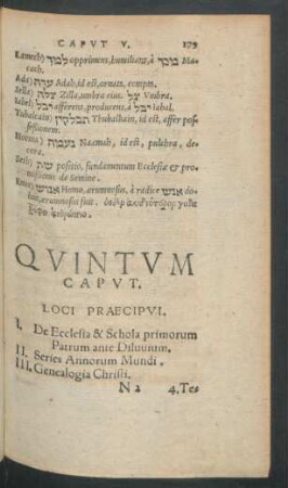 Quintum Caput.