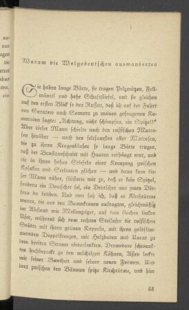Warum die Wolgadeutschen auswanderten