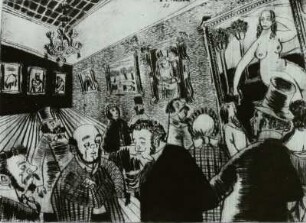 Illustration zum Zyklus 'Das Bildnis' von N.W.Gogol