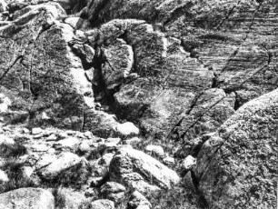 Gletscherschrammen : Glazial geschliffenes Gestein