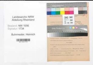 Entnazifizierung Heinrich Buhrmester , geb. 04.08.1907 (Beamter)