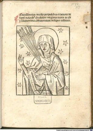 Quodlibetica decisio de septem doloribus virginis Mariae ac confraternitate desuper instituta