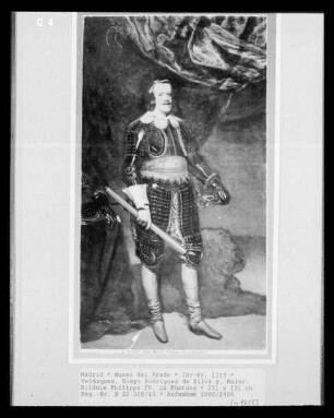 Bildnis Philipps IV. in Rüstung