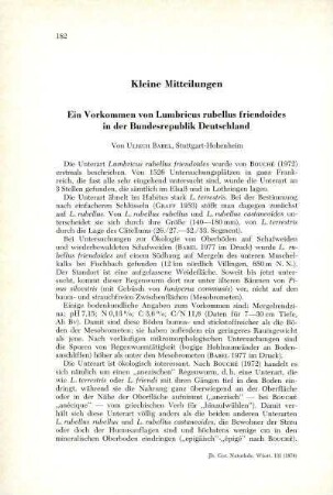 III. Kleine Mitteilungen